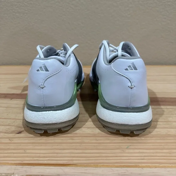 Sz 9 adidas Women’s TOUR360 24 Boost Golf Shoes IF0259 New white black green - Picture 5 of 8
